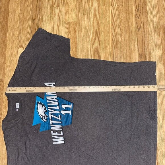 Philadelphia Eagles Carson Wentz 11 NFL Team Apparel T-Shirt Large Gray - Picture 5 of 7